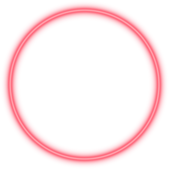 Neon Red Circle